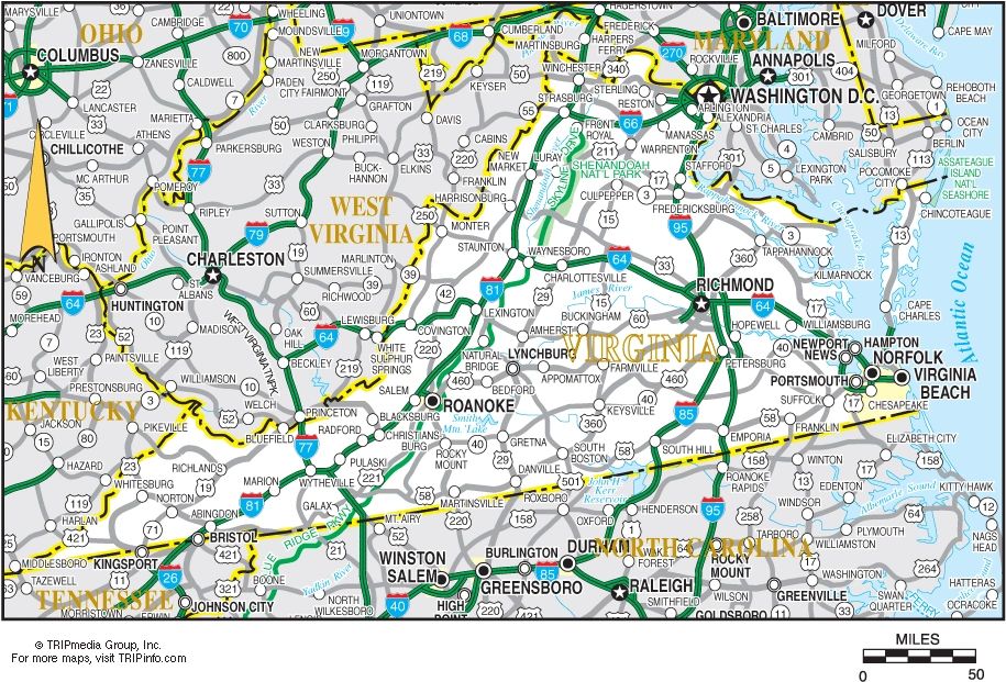 Regional road map from Davis’s website